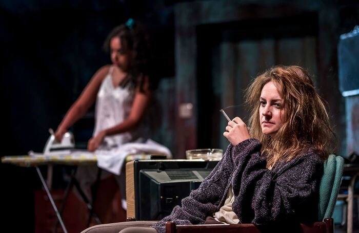 Alyce Liburd and Paula Lane in Road at Oldham Coliseum. Photo: Chris Payne