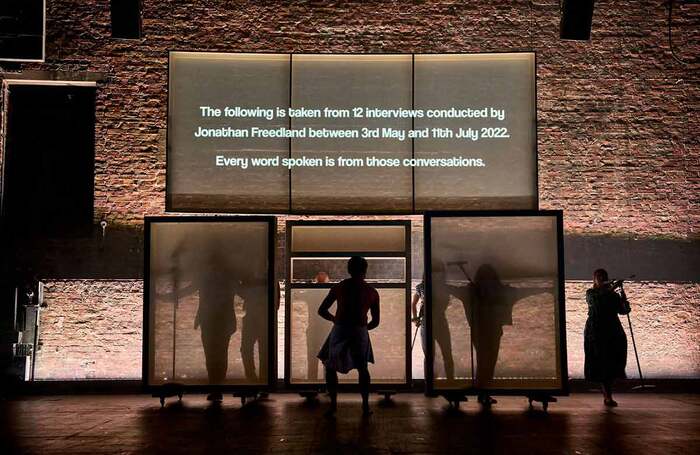 Jews. In Their Own Words&nbsp;at the Royal Court, London. Photo:&nbsp;Manuel Harlan