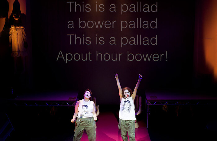 Sh!t Theatre in Evita Too at Soho Theatre, London. Photo: Holly Revell