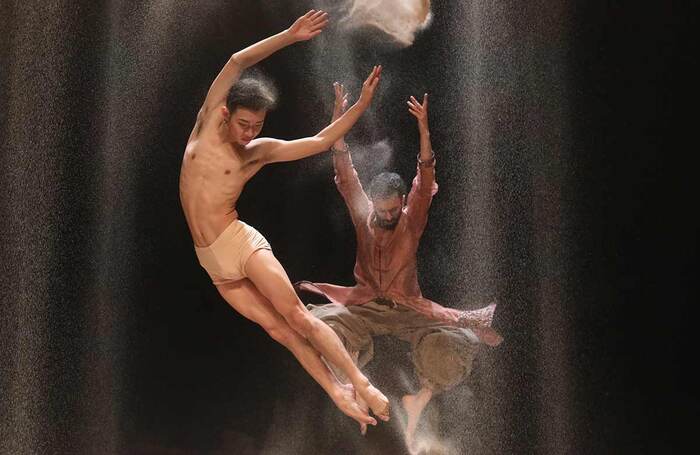 Hu Shenyuan and Aakash Odedra in Samsara at Sadler's Wells. Photo: Nirvair Singh Rai