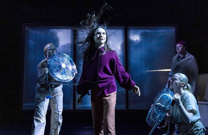 Em Ormonde, Venetia Bowe, Clodagh O'Farrell and Manus Halligan in Lost Lear at Project Arts Centre, part of the 2022 Dublin Theatre Festival. Photo: Ste Murray