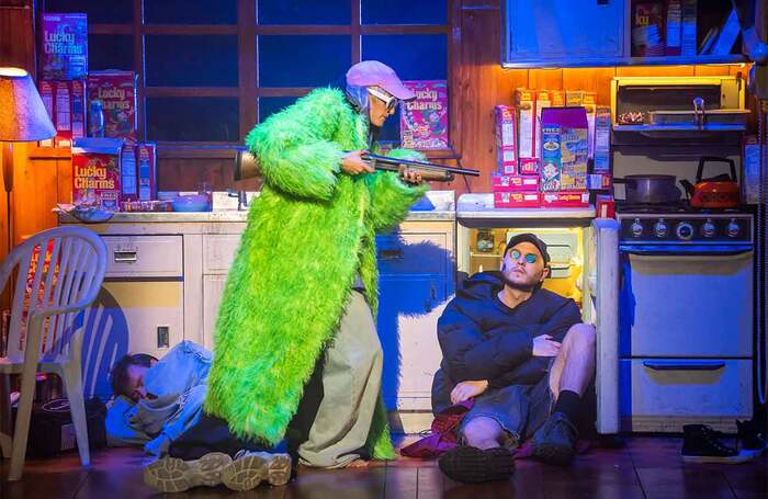 Seumas Begg, Agathe Rousselle and Henry Jenkinson in Last Days at Linbury Theatre, Royal Opera House, London. Photo: Tristram Kenton