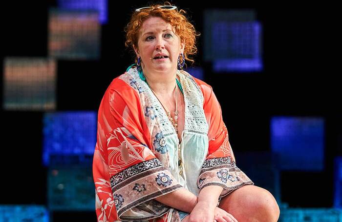 Sally Reid in Shirley Valentine at Pitlochry Festival Theatre, Scotland. Photo: Fraser Band