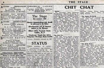 Clash of professional and amateur &ndash; 75 years ago in The Stage