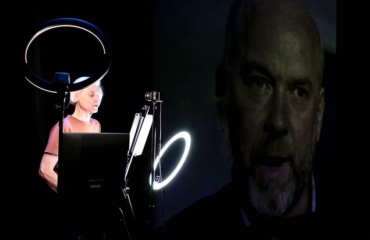 Martin Crimp in Not One of These People at Royal Court Theatre. Photo: Carla Chable de la H&eacute;ronni&egrave;re