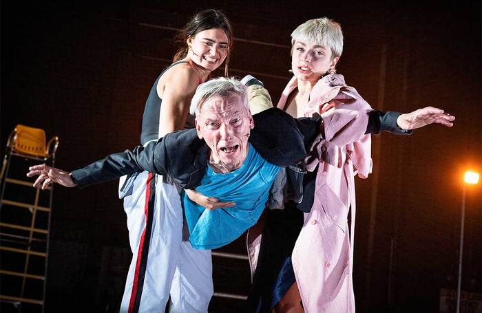 Finetta Oliver-Mikolajska, Donald Hutera and Shelley Eva Haden in Drowntown at the Place, London. Photo: Foteini Christofilopoulou