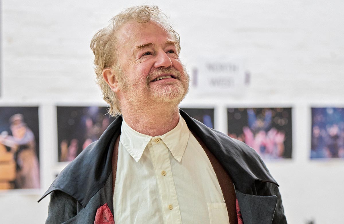 Owen Teale in rehearsals for A Christmas Carol at the Old Vic. Photo: Manuel Harlan