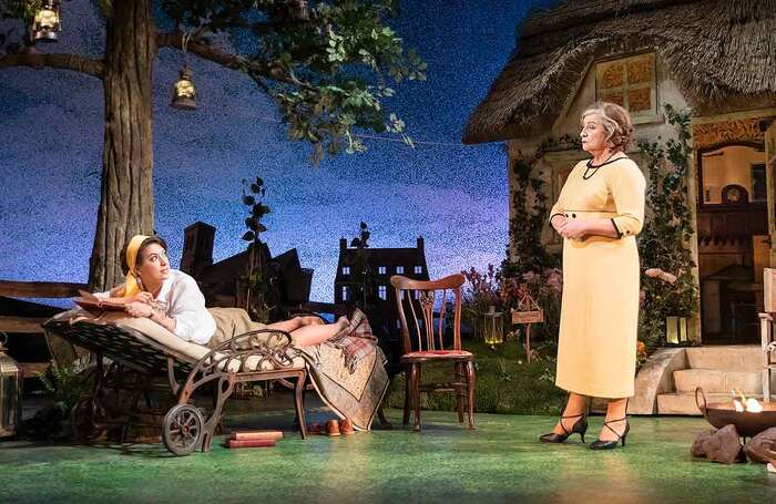 Rose Quentin and Caroline Quentin in Mrs Warren’s Profession at Theatre Royal, Bath. Photo: Pamela Raith