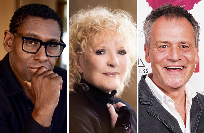 David Harewood, Petula Clark and Michael Grandage (photo by Alex Brenner)