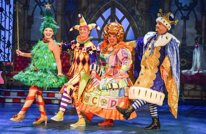 Penelope Simons, Harry Polden, Sean McKenzie and Oliver Stanley in Sleeping Beauty at Loughborough Town Hall