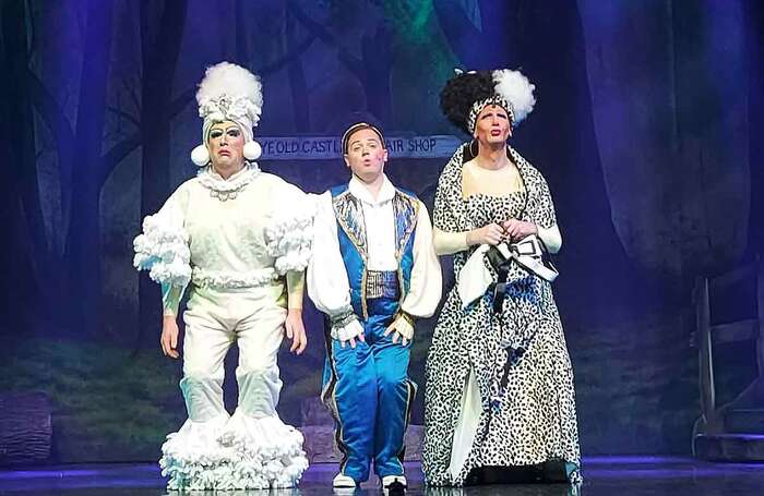 A scene from Cinderella at Motherwell Theatre