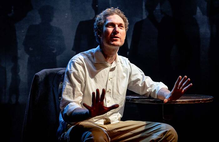 Sam Hoare in Press at the Park Theatre, London. Photo: Steve Gregson