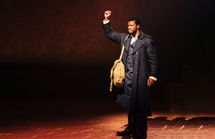 Michael Luwoye in Mandela at the Young Vic, London. Photo: Helen Murray