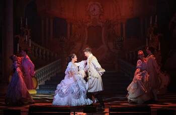 Jasmine Gardiner and Dylan Reid in Cinderella at the Millennium Forum, Derry-Londonderry