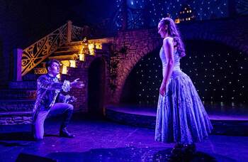 Conor Quinn and Corrie Earley in Cinderella at the MAC, Belfast. Photo: Melissa Gordon