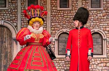 Ian McKellen and John Bishop in Mother Goose at Theatre Royal Brighton. Photo: Manuel Harlan