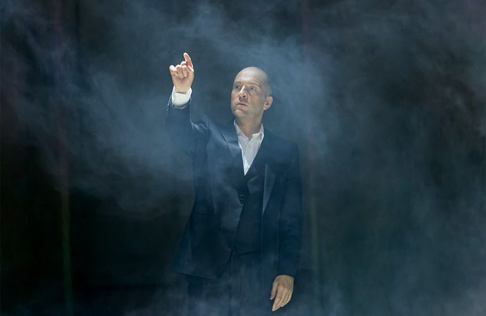 Derren Brown in Derren Brown: Showman at Apollo Theatre, London. Photo: Mark Douet