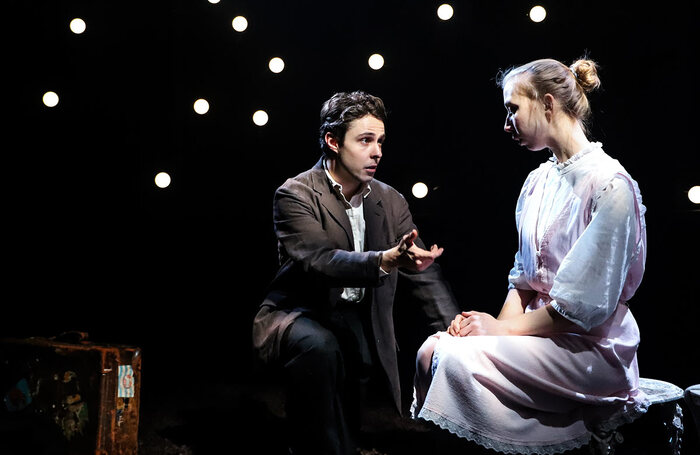 Joseph Potter and Bryony Miller in Salt-Water Moon at Finborough Theatre, London. Photo: Lucy Hayes