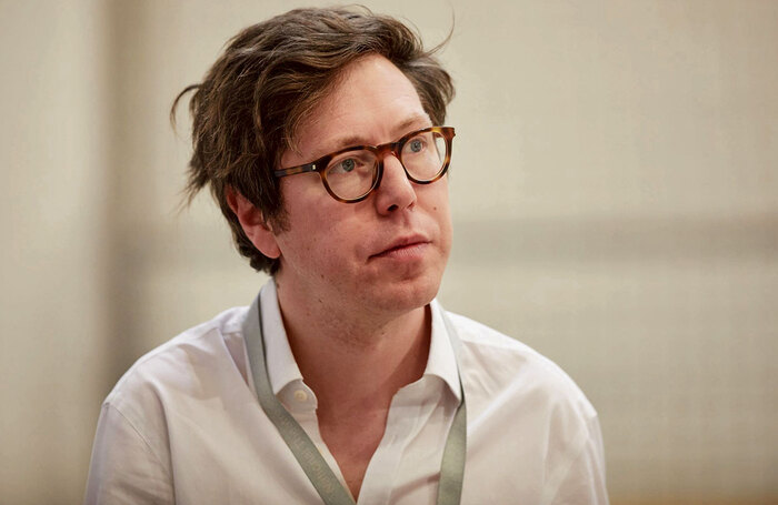 Writer Ben Power in rehearsal for The Lehman Trilogy at the National Theatre. Photo: Mark Douet