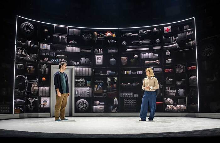 Aidan Turner and Jenna Coleman in Lemons Lemons Lemons Lemons Lemons at the Harold Pinter Theatre, London. Photo: Johan Persson