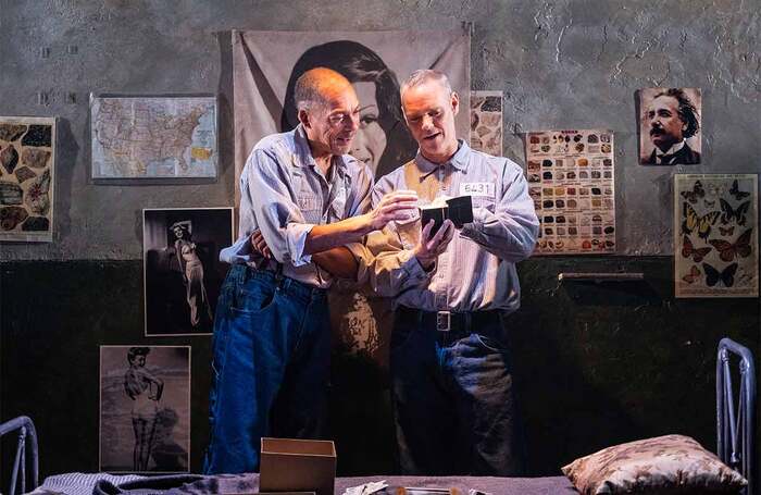 Ben Onwukwe and Joe Absolom in The Shawshank Redemption at Richmond Theatre, London. Photo: Jack Merriman