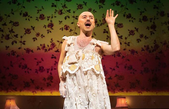 Rob Madge in My Son&rsquo;s a Queer (But What Can You Do?) at Ambassadors, London. Photo: Mark Senior