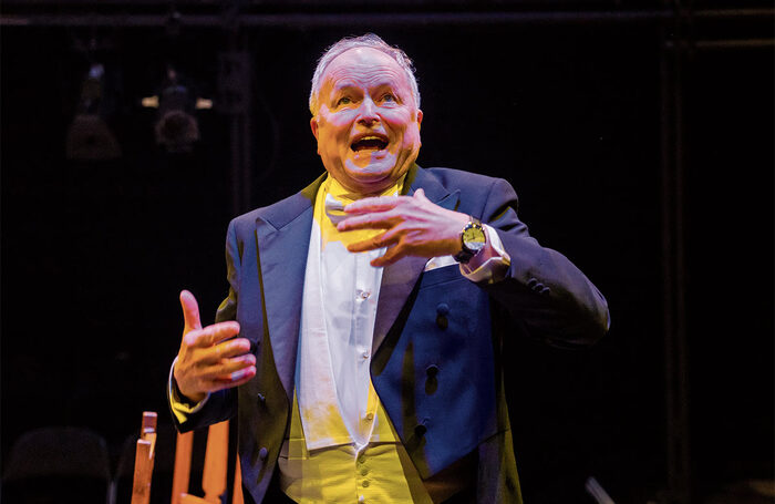 Clive Anderson in Winner’s Curse at Park Theatre, London. Photo: Tristram Kenton