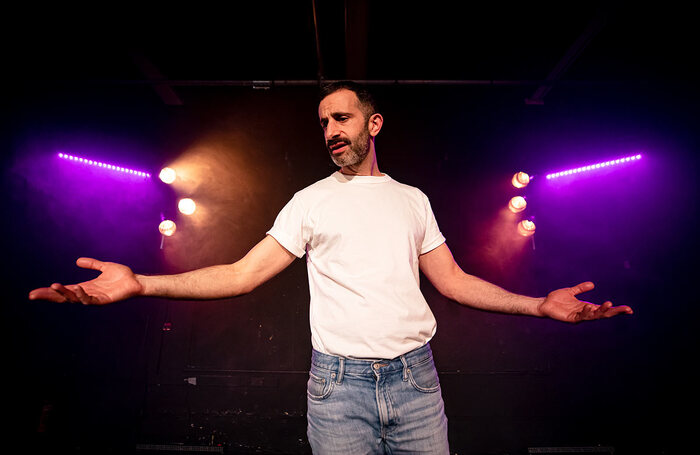 Brian Mullin in Live to Tell: (A Proposal for) The Madonna Jukebox Musical at Omnibus Theatre, London