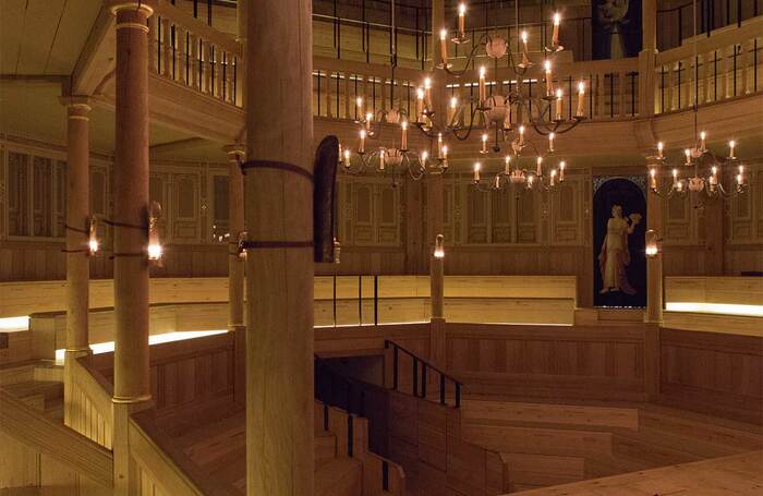 The 340-seat Sam Wanamaker Playhouse in Shakespeare’s Globe, London. Photo: Pete Le May