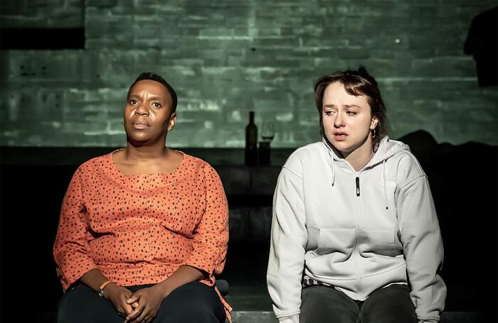 Anita Reynolds and Rosie Sheehy in Romeo and Julie at the Dorfman Theatre, National Theatre, London. Photo: Marc Brenner