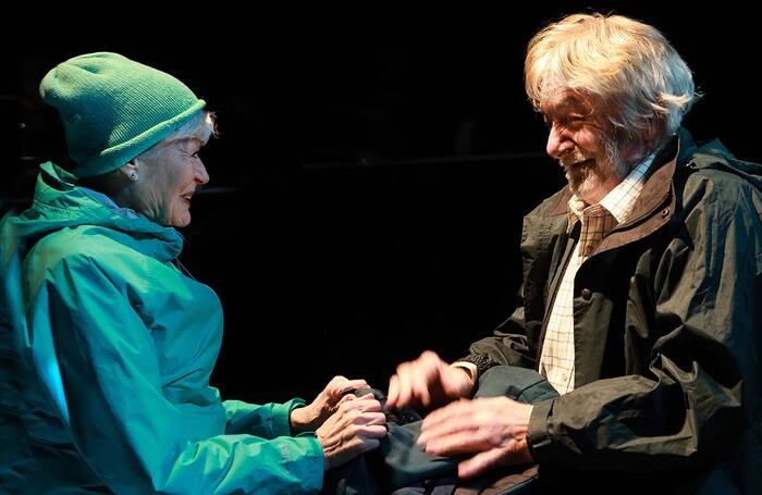 Annabel Leventon and Tim Hardy in The Journey to Venice at Finborough Theatre, London. Photo: Simon Annand