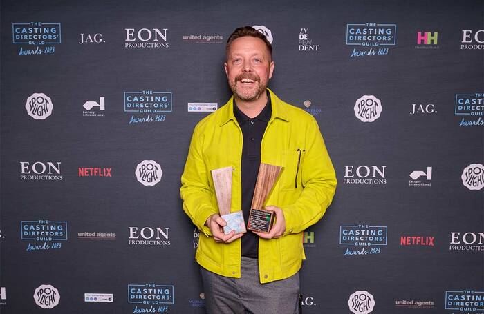 Stuart Burt at the Casting Directors' Guild's 2023 awards, where he won two awards. Photo: Scarlet Page Stuart Burt at the Casting Directors' Guild's 2023 awards, where he won two awards. Photo: Scarlet Page