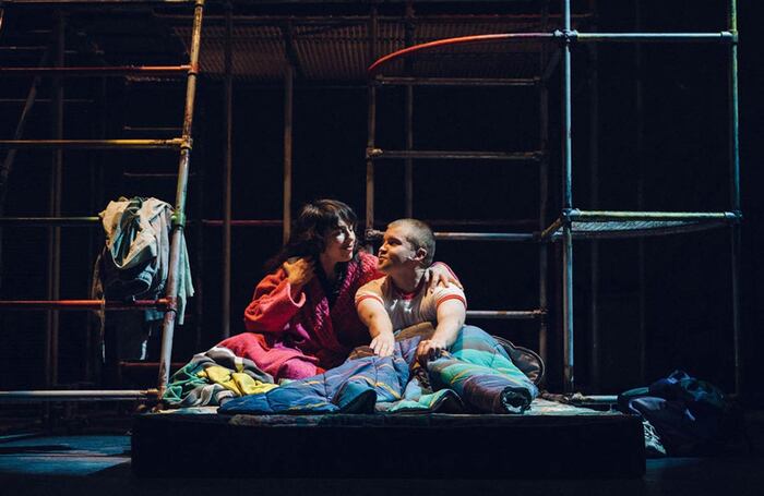 Lisa Jên Brown and Owen Alun in Pijin | Pigeon at Sherman Theatre, Cardiff