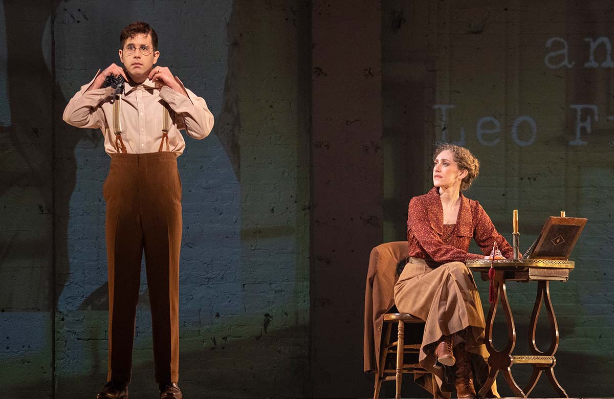 Ben Platt and Micaela Diamond in Parade at Bernard B Jacobs Theatre, New York. Photo: Joan Marcus