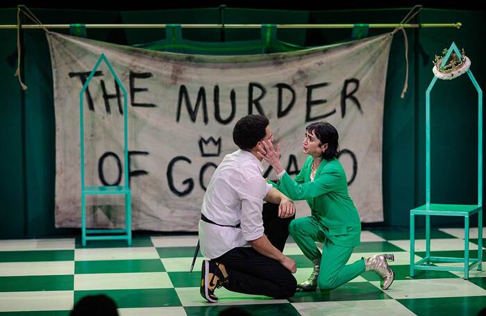 Claire Redcliffe in Hamlet at the National Theatre, London. Photo: Harry Elletson