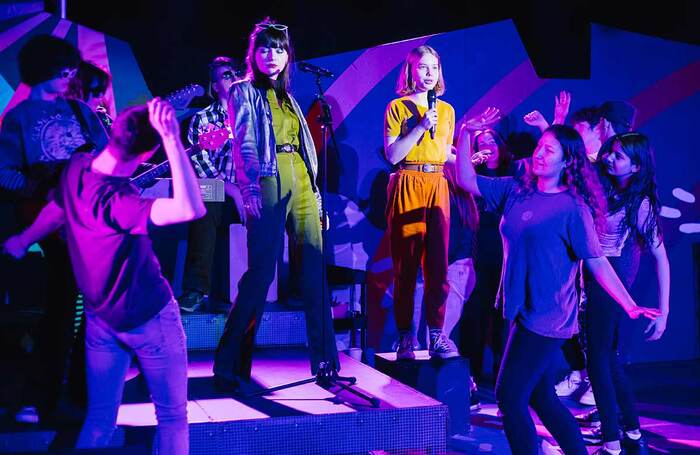 Flux, devised and performed by the Arts Council supported Mortal Fools’ Ensemble Young Company, is an example of professional theatre co-created with young people. Photo: Von Fox Flux, devised and performed by the Arts Council supported Mortal Fools’ Ensemble Young Company, is an example of professional theatre co-created with young people. Photo: Von Fox