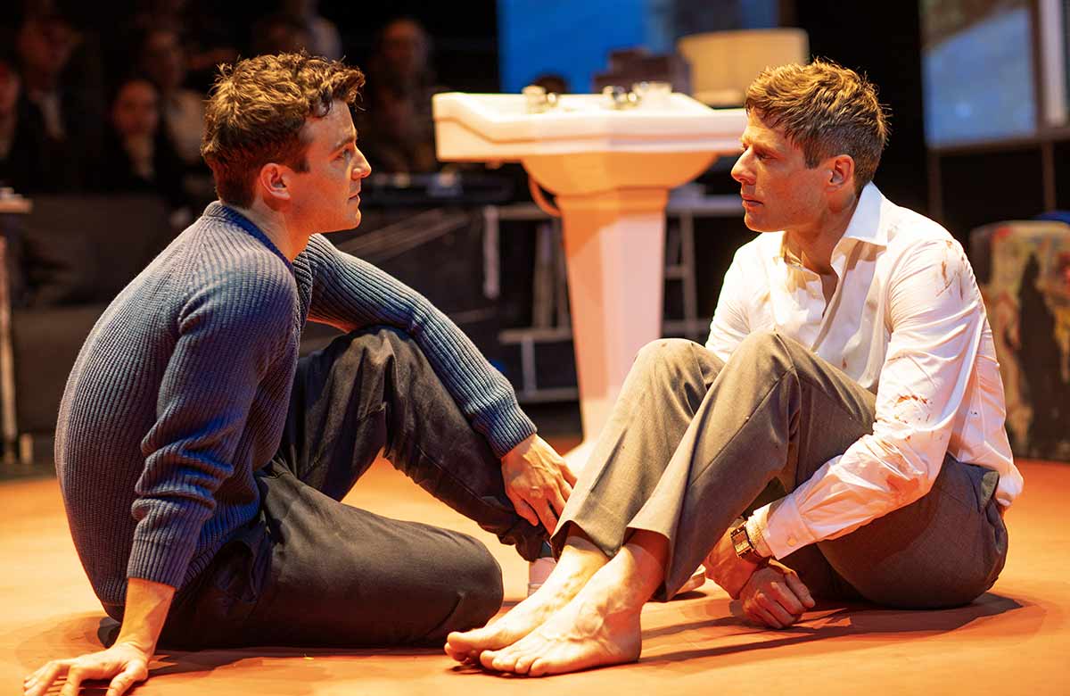 Luke Thompson and James Norton in A Little Life at the Harold Pinter Theatre, London. Photo: Jan Versweyveld