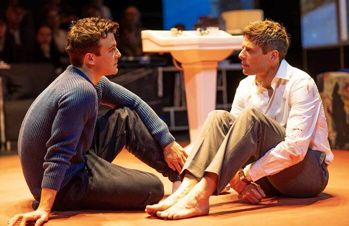 Luke Thompson and James Norton in A Little Life at the Harold Pinter Theatre, London. Photo: Jan Versweyveld