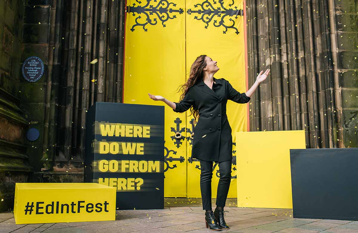 Nicola Benedetti launches the Edinburgh International Festival. Photo: Mihaela Bodlovic