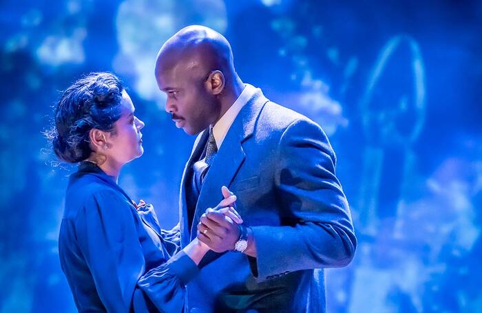 Hanora Kamen and Jammy Kasongo in Brief Encounter at New Wolsey Theatre, Ipswich