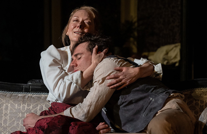 Cathy Belton and Calam Lynch in Ghosts at the Abbey Theatre, Dublin. Photo: Patrick Redmond