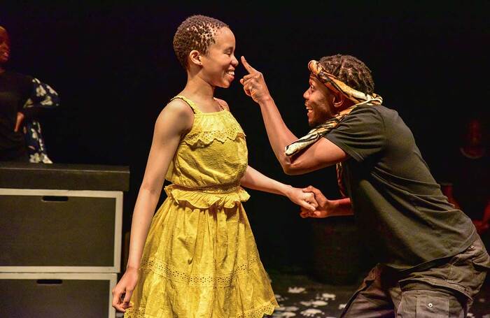 Lukwesa Mwamba and Kalungi Ssebandeke in We Need New Names at Brixton House, London. Photo: Robert Day