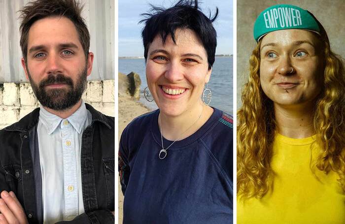 Alex Thorpe, Kate Lovell and Aisling Gallagher, co-creative directors of Queen's Theatre Hornchurch Alex Thorpe, Kate Lovell and Aisling Gallagher, co-creative directors of Queen's Theatre Hornchurch