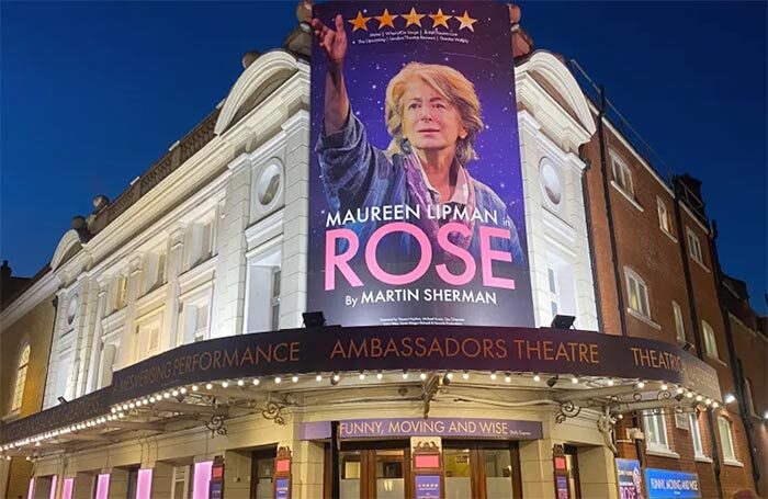 Ambassadors Theatre in the West End, where Rose, starring Maureen Lipman, is currently running. Photo: ATG