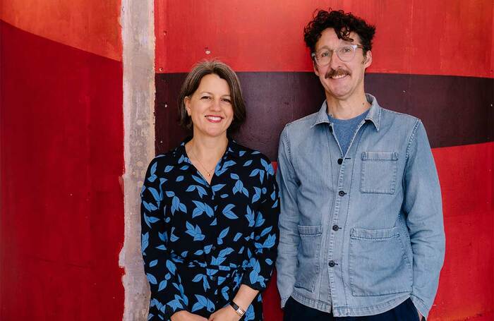 Donmar Warehouse's Henny Finch and newly appointed artistic director Tim Sheader. Photo: Helen Murray