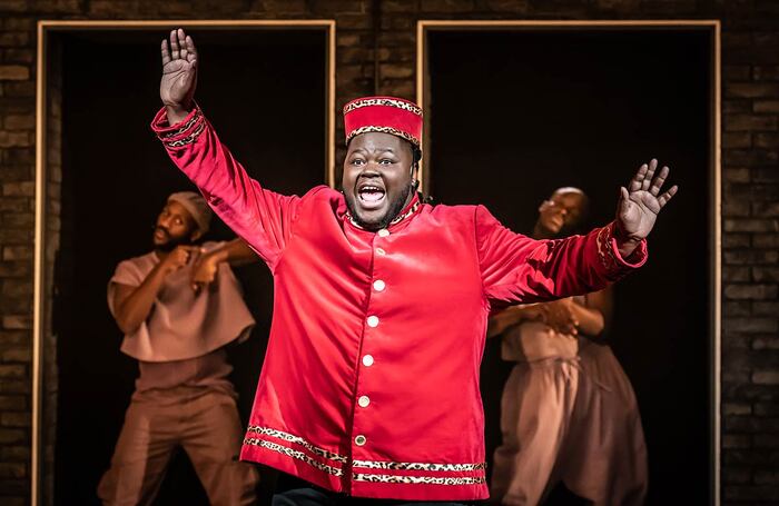 Kyle Ramar Freeman in A Strange Loop at Barbican Theatre, London. Photo: Marc Brenner