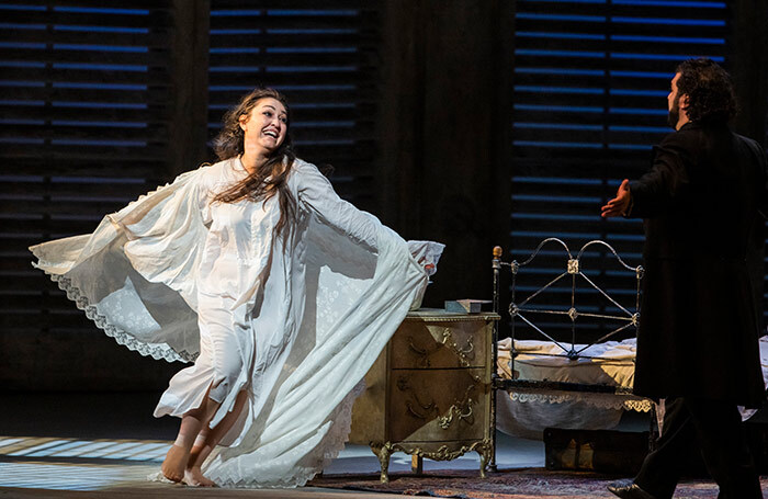 Kristina Mkhitaryan and Liparit Avetisyan in La Traviata at the Royal Opera House, London. Photo: Tristram Kenton