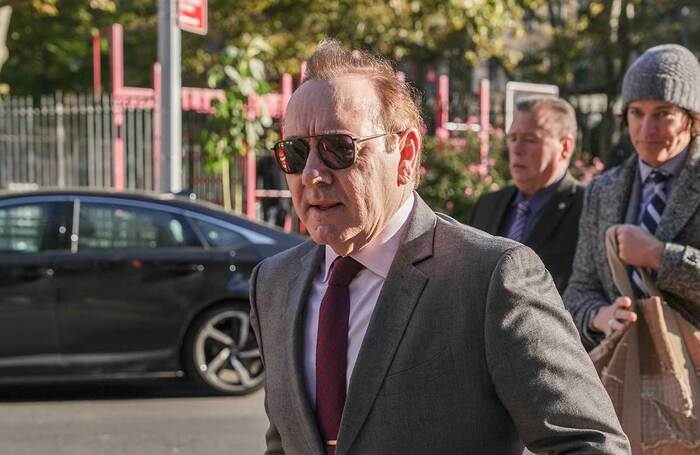 Kevin Spacey arrives at the US District Courthouse in New York City, October 2022. Photo: Shutterstock