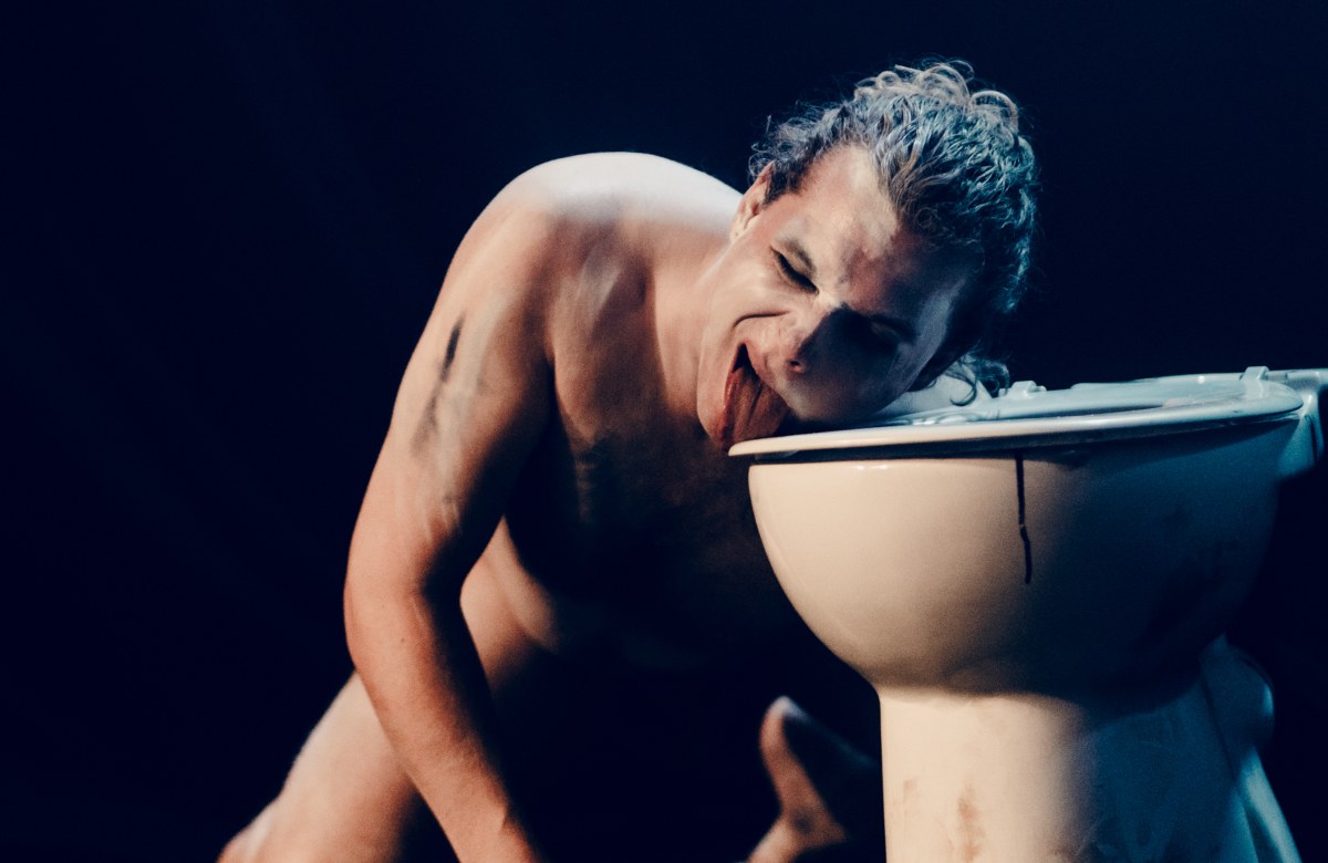 Adam Scott-Rowley in YOU ARE GOING TO DIE at Summerhall, Edinburgh. Photo: Ryan Buchanan