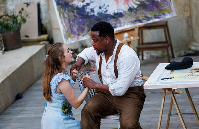 Ellie Neate and Thando Mjandana in Acis and Galatea at Waterperry Opera Festival, Oxfordshire. Photo: Ellie Kurttz